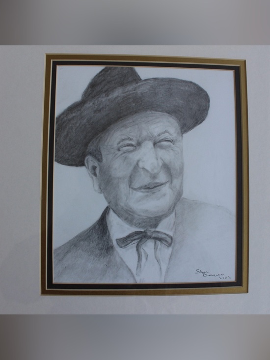Other - Framed Charcoal Portrait Artwork in Black and White